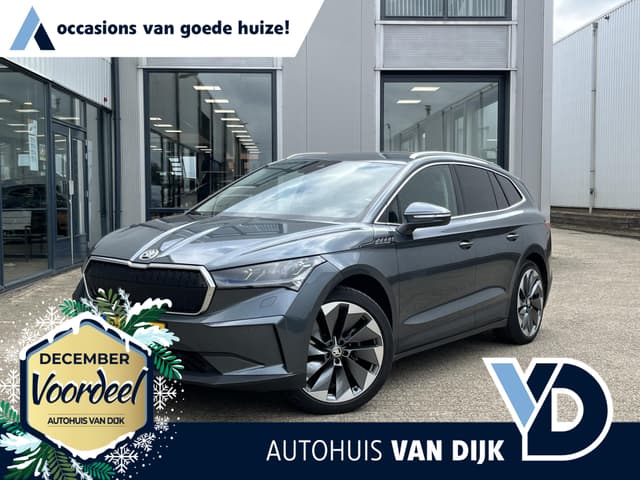 Škoda Enyaq iV 60 | Navi/Leder/Adapt.Cruise/Clima/Stoel+Stuurverw./21"/Apple CarPlay