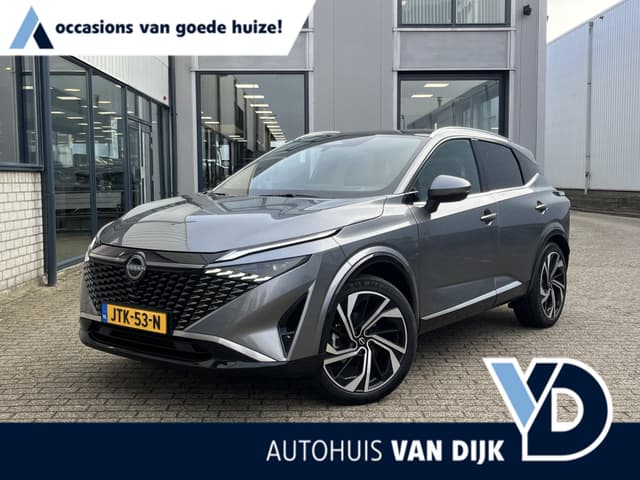 Nissan QASHQAI 1.3 MHEV Xtronic Tekna Plus | Navi/Clima/Adapt.Cruise/Head-Up/Leder/Apple Car-Play-Android Auto/Stoel+Stuur+voorruitverwarming