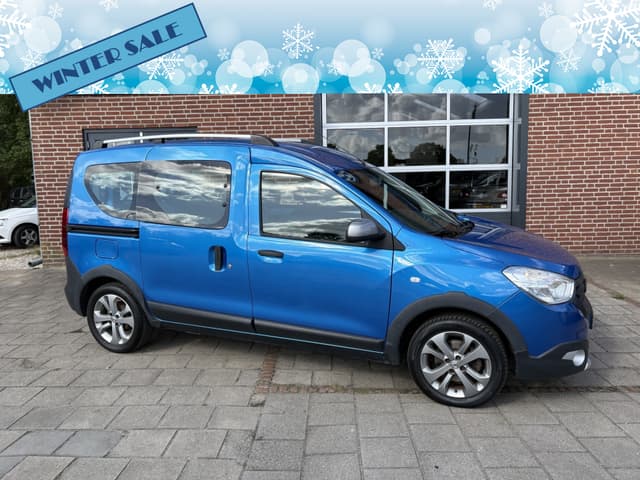 Dacia Dokker 1.2 TCe Stepway 5p. 85KW Deurtjes (Distributie verv.) ( Navigatie, trekhaak, Airco, cruise control) RIJKLAARPRIJS!