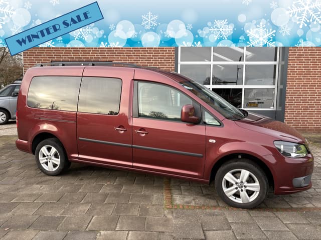 Volkswagen Caddy Maxi 1.6 TDI Comfortline 75kw EURO 5 DSG , 5 persoons ( Airco, stoelverwarming, trekhaak, parkeersensoren) RIJKLAARPRIJS!