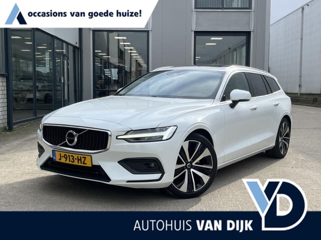 Volvo V60 2.0 B3 Business Pro | NL Auto/2e Eig./Leder/Navi/Panodak/El.Trekhaak/19"/Adapt.Cruise/Apple CarPlay-Android Auto